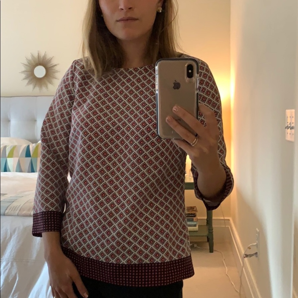 JCrew silk work shirt